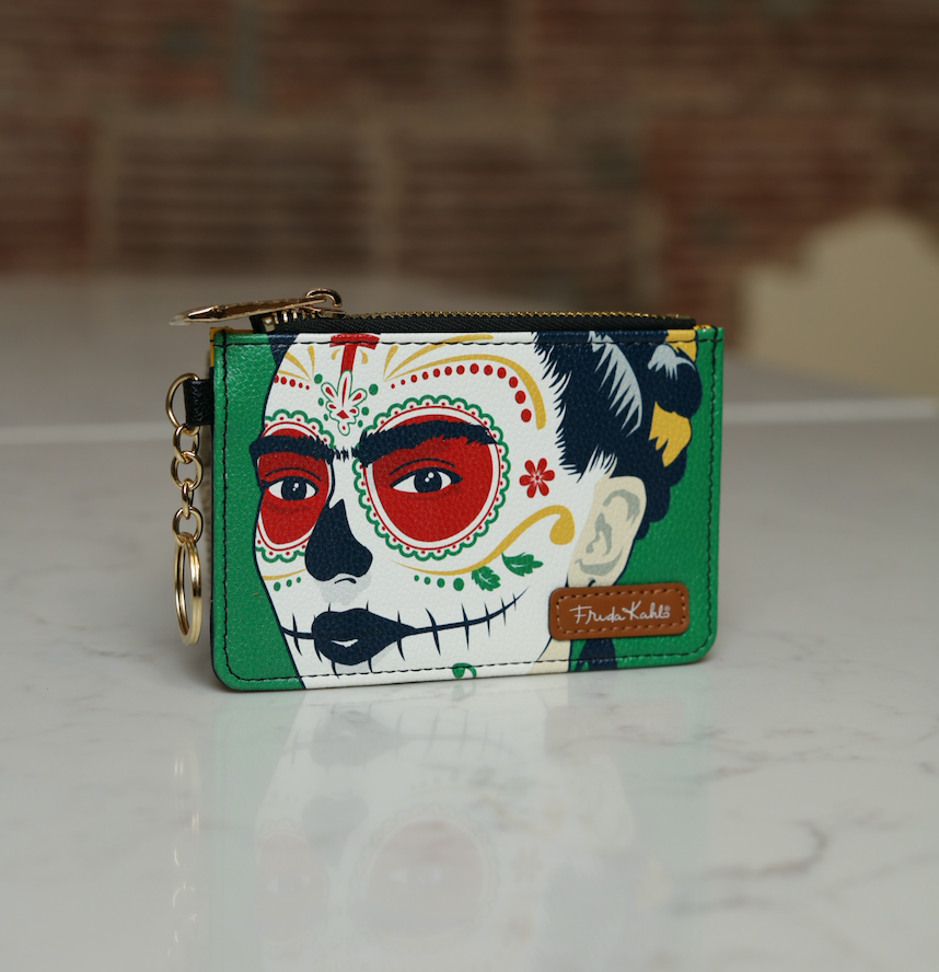 Frida Kahlo green Slim Wallet